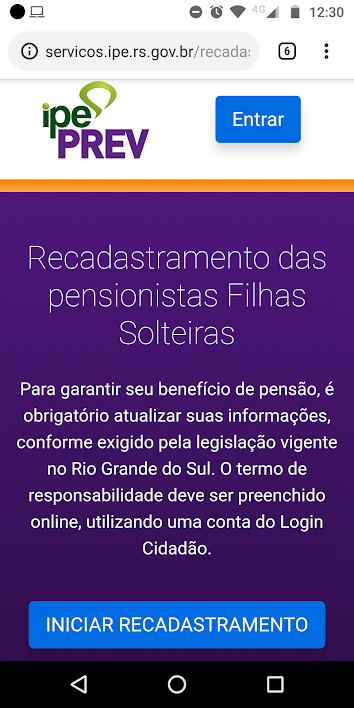 RECADASTRAMENTO DE PENSIONISTAS FILHAS SOLTEIRAS 