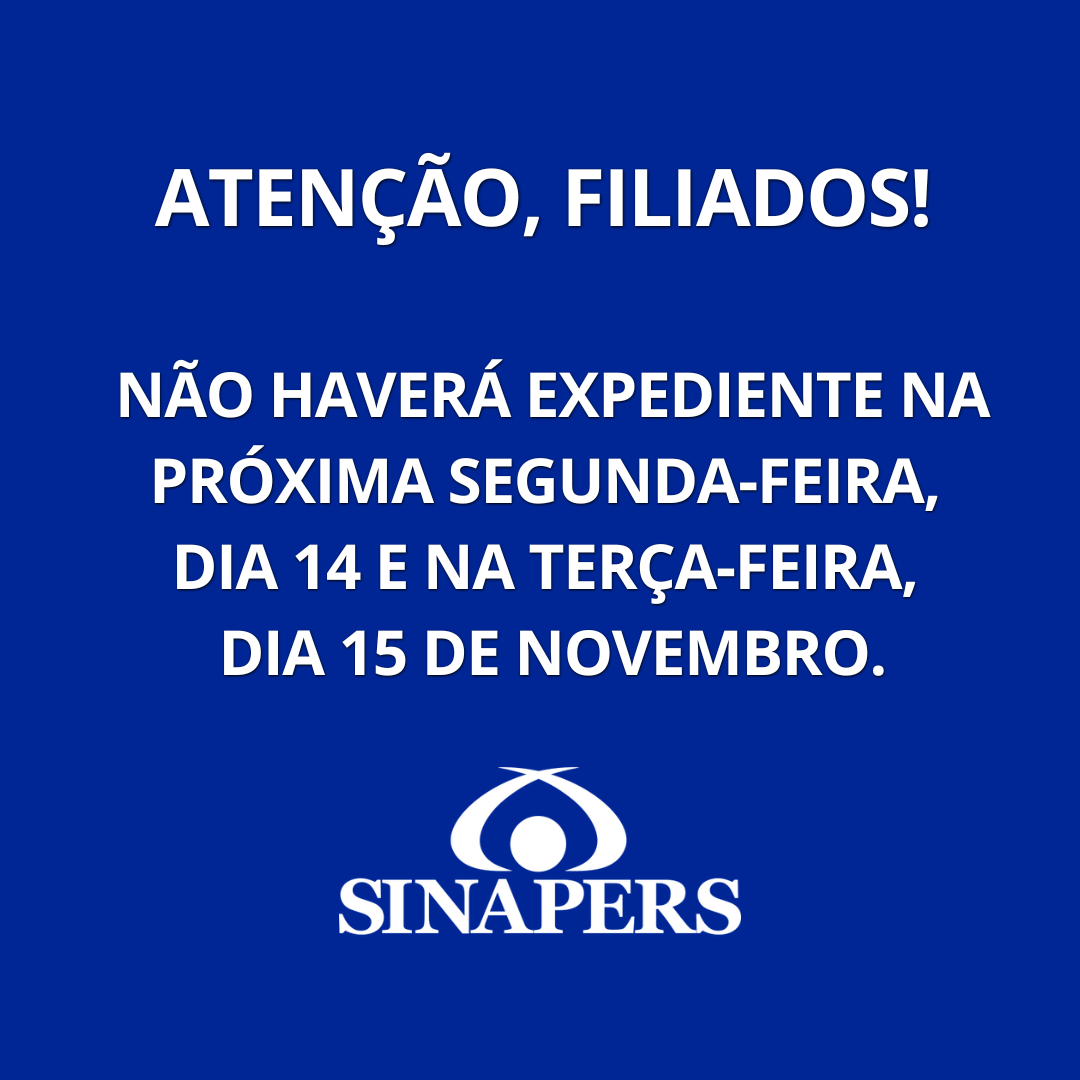 ATENÇÃO, FILIADOS!