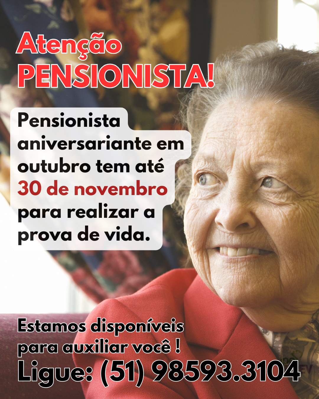 Atenção, pensionista aniversariante em outubro!
