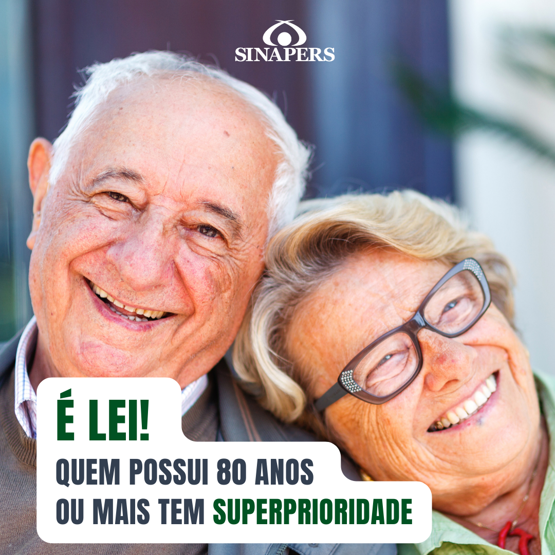 É lei! Quem possui 80 anos ou mais tem prioridade