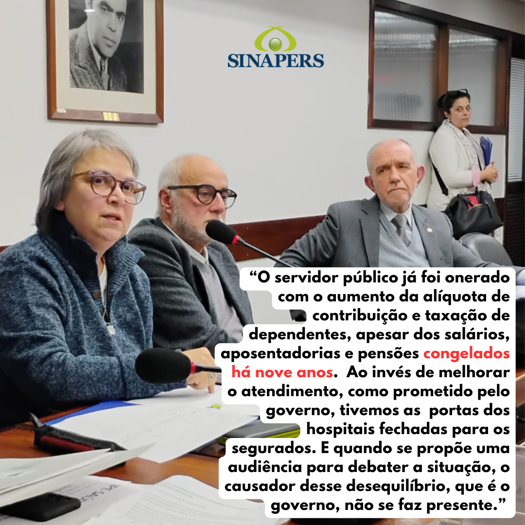 Assembleia debate IPE Saúde.