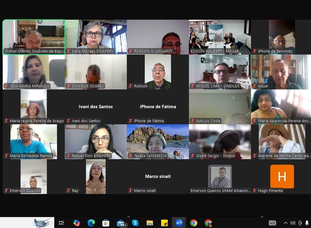 Sinapers participa de reunião com o Instituto Mosap. 