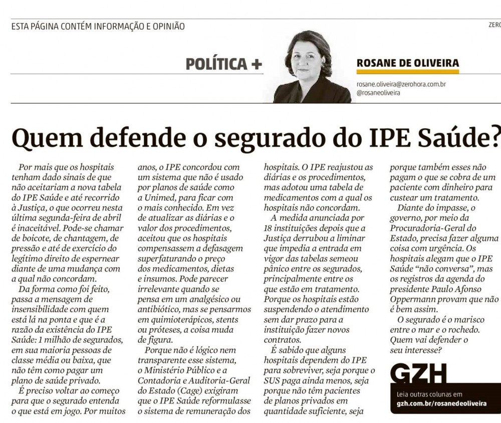 Na briga entre hospitais e IPE Saúde, 1 milhão de segurados sofrem com a insegurança 