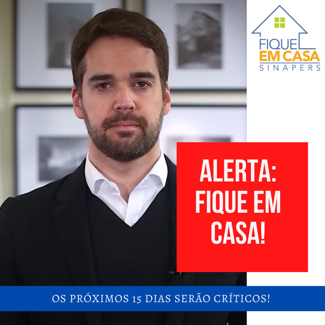 “Os próximos 15 dias serão cruciais. Se puder, fique em casa”, alerta governador