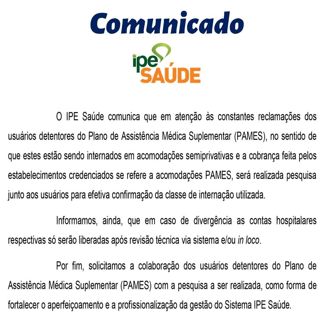 A pedido do Diretor-Presidente do IPE Saúde, João Gabbardo dos Reis.